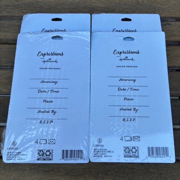 Hallmark Expression It's A Baby Shower Invitations 16 Cards NEW- 4 pack 4 each - Picture 2 of 2